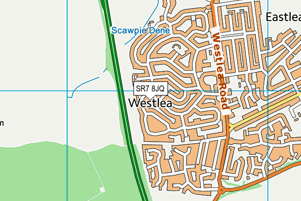 SR7 8JQ map - OS VectorMap District (Ordnance Survey)