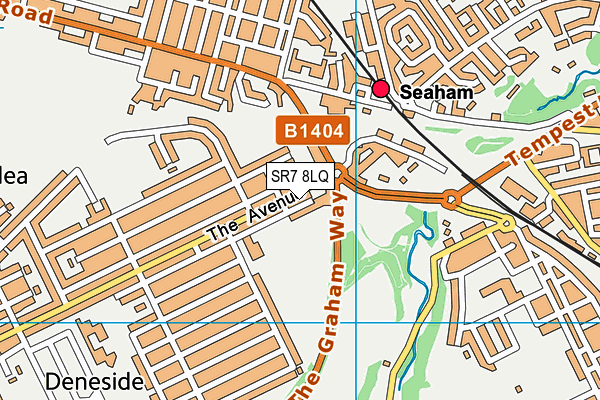 SR7 8LQ map - OS VectorMap District (Ordnance Survey)