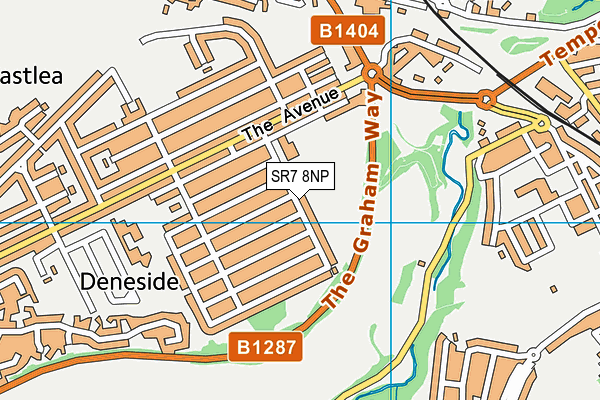 SR7 8NP map - OS VectorMap District (Ordnance Survey)