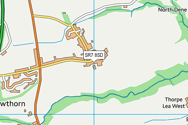 SR7 8SD map - OS VectorMap District (Ordnance Survey)