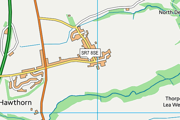 SR7 8SE map - OS VectorMap District (Ordnance Survey)