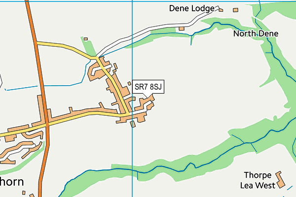SR7 8SJ map - OS VectorMap District (Ordnance Survey)
