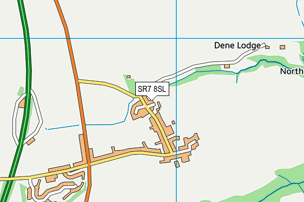 SR7 8SL map - OS VectorMap District (Ordnance Survey)