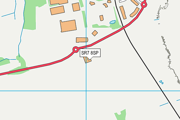 SR7 8SP map - OS VectorMap District (Ordnance Survey)