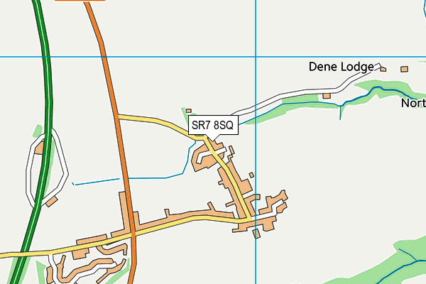 SR7 8SQ map - OS VectorMap District (Ordnance Survey)