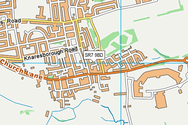 SR7 9BD map - OS VectorMap District (Ordnance Survey)