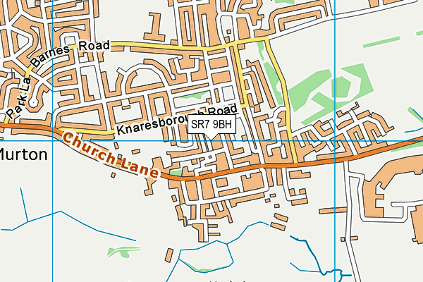 SR7 9BH map - OS VectorMap District (Ordnance Survey)