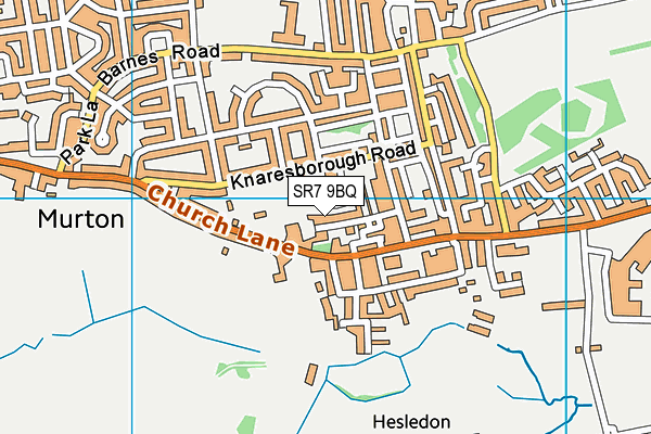 SR7 9BQ map - OS VectorMap District (Ordnance Survey)