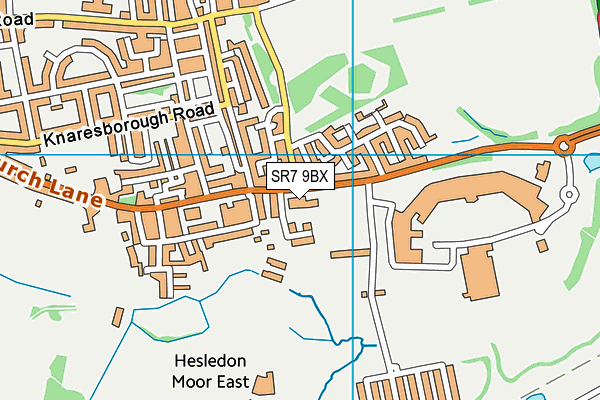 Murton Glebe Centre map (SR7 9BX) - OS VectorMap District (Ordnance Survey)