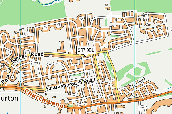 SR7 9DU map - OS VectorMap District (Ordnance Survey)