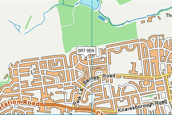 SR7 9EN map - OS VectorMap District (Ordnance Survey)