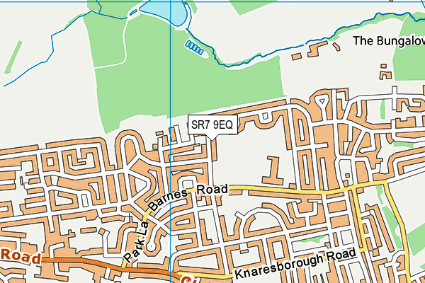 SR7 9EQ map - OS VectorMap District (Ordnance Survey)