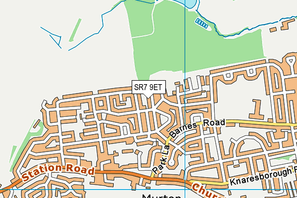 SR7 9ET map - OS VectorMap District (Ordnance Survey)