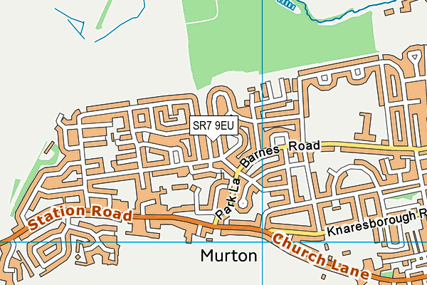 SR7 9EU map - OS VectorMap District (Ordnance Survey)