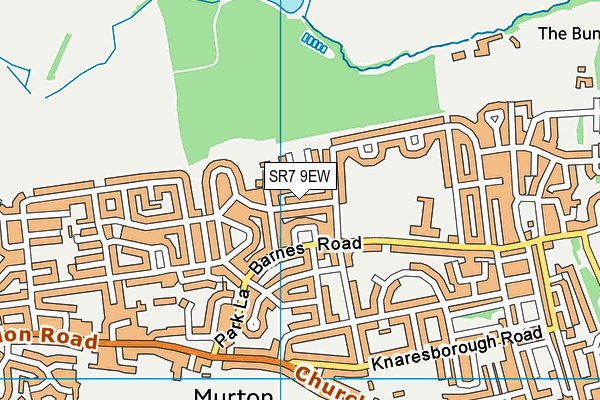 SR7 9EW map - OS VectorMap District (Ordnance Survey)