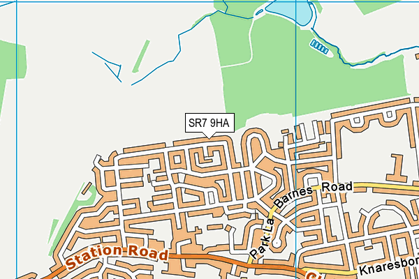 SR7 9HA map - OS VectorMap District (Ordnance Survey)