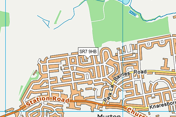 SR7 9HB map - OS VectorMap District (Ordnance Survey)