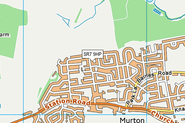 SR7 9HP map - OS VectorMap District (Ordnance Survey)