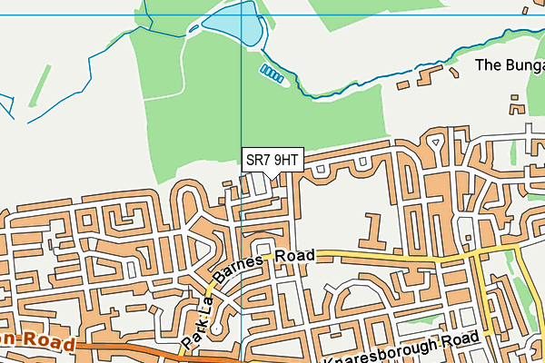 SR7 9HT map - OS VectorMap District (Ordnance Survey)