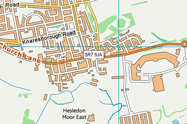 SR7 9JA map - OS VectorMap District (Ordnance Survey)