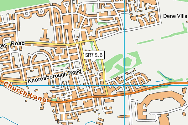 SR7 9JB map - OS VectorMap District (Ordnance Survey)