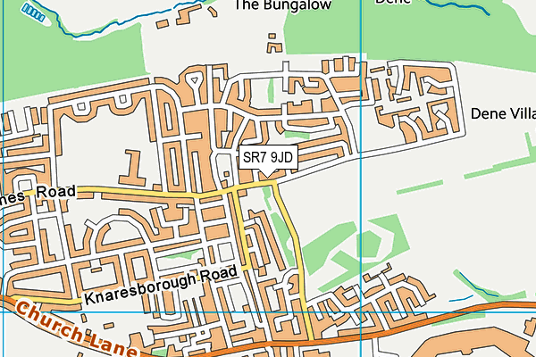 SR7 9JD map - OS VectorMap District (Ordnance Survey)