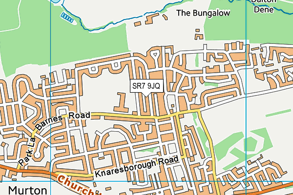 SR7 9JQ map - OS VectorMap District (Ordnance Survey)