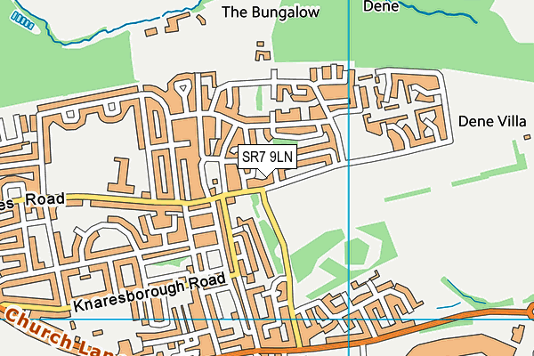 SR7 9LN map - OS VectorMap District (Ordnance Survey)