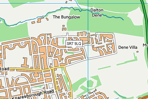 SR7 9LQ map - OS VectorMap District (Ordnance Survey)