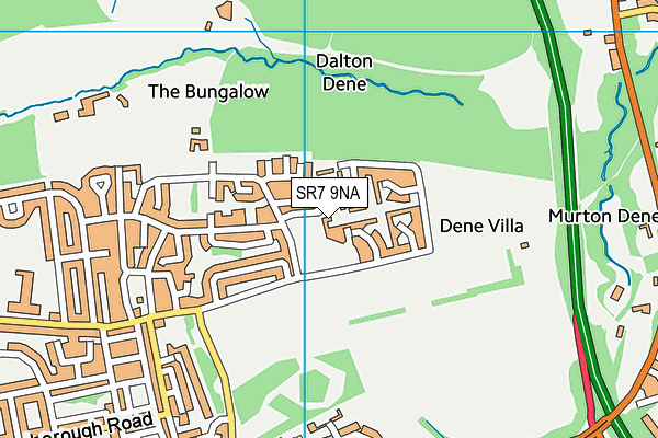 SR7 9NA map - OS VectorMap District (Ordnance Survey)