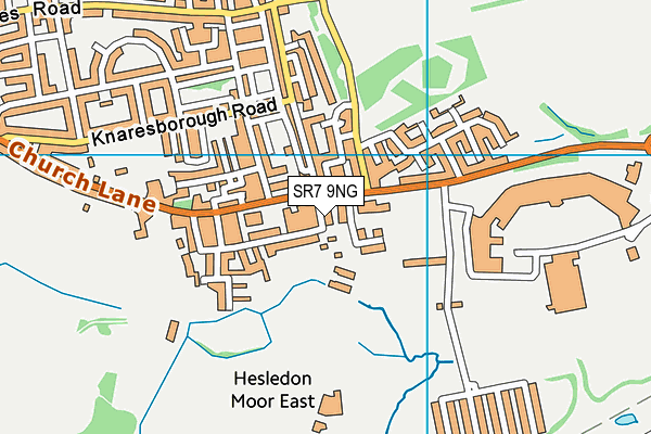 SR7 9NG map - OS VectorMap District (Ordnance Survey)