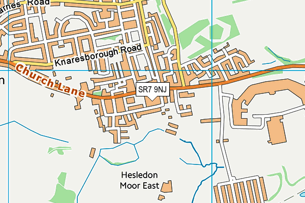 SR7 9NJ map - OS VectorMap District (Ordnance Survey)