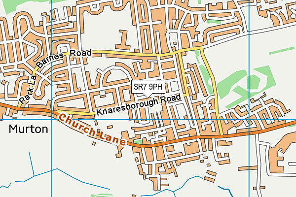 SR7 9PH map - OS VectorMap District (Ordnance Survey)