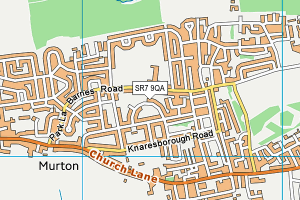 SR7 9QA map - OS VectorMap District (Ordnance Survey)