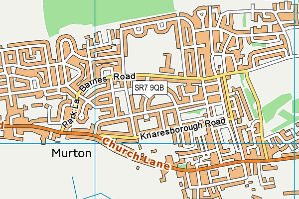 SR7 9QB map - OS VectorMap District (Ordnance Survey)