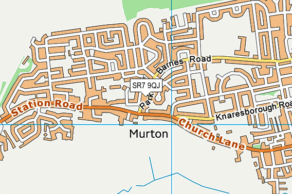 SR7 9QJ map - OS VectorMap District (Ordnance Survey)