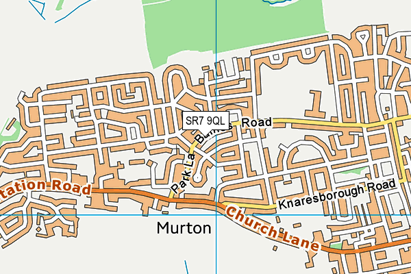 SR7 9QL map - OS VectorMap District (Ordnance Survey)