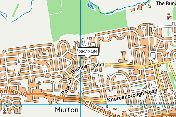 SR7 9QN map - OS VectorMap District (Ordnance Survey)