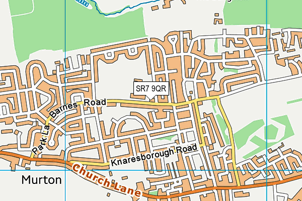 Ribbon School map (SR7 9QR) - OS VectorMap District (Ordnance Survey)