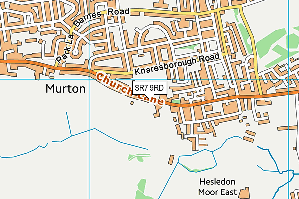 Murton Welfare Recreational Grounds map (SR7 9RD) - OS VectorMap District (Ordnance Survey)