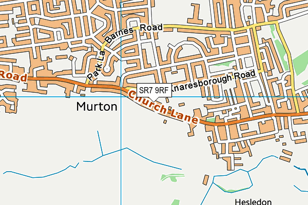 SR7 9RF map - OS VectorMap District (Ordnance Survey)