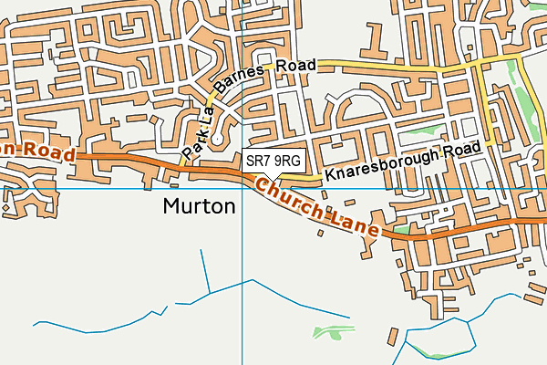 SR7 9RG map - OS VectorMap District (Ordnance Survey)