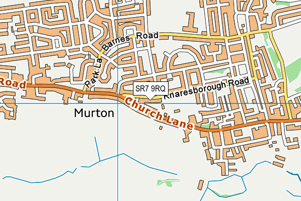 SR7 9RQ map - OS VectorMap District (Ordnance Survey)