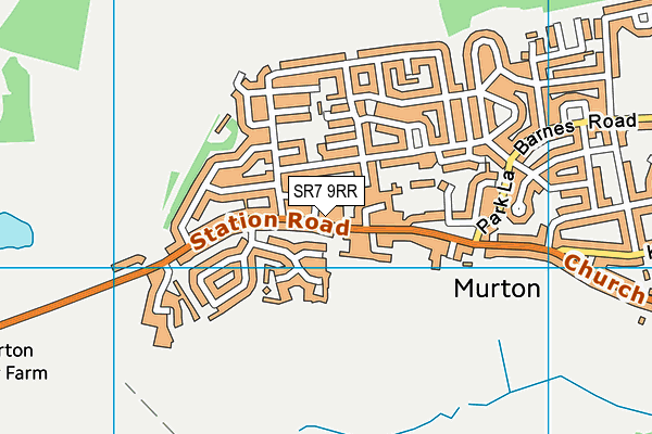 SR7 9RR map - OS VectorMap District (Ordnance Survey)