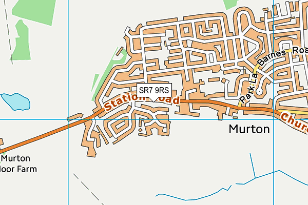 SR7 9RS map - OS VectorMap District (Ordnance Survey)