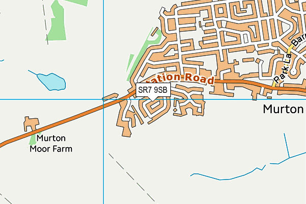 SR7 9SB map - OS VectorMap District (Ordnance Survey)