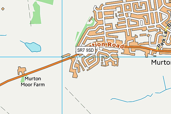 SR7 9SD map - OS VectorMap District (Ordnance Survey)