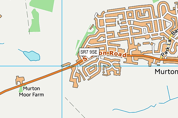 SR7 9SE map - OS VectorMap District (Ordnance Survey)