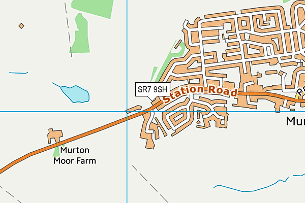 SR7 9SH map - OS VectorMap District (Ordnance Survey)