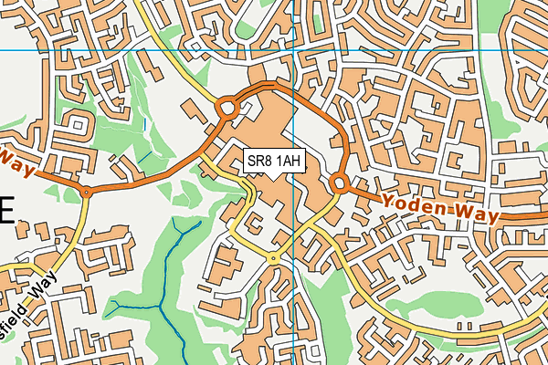 SR8 1AH map - OS VectorMap District (Ordnance Survey)